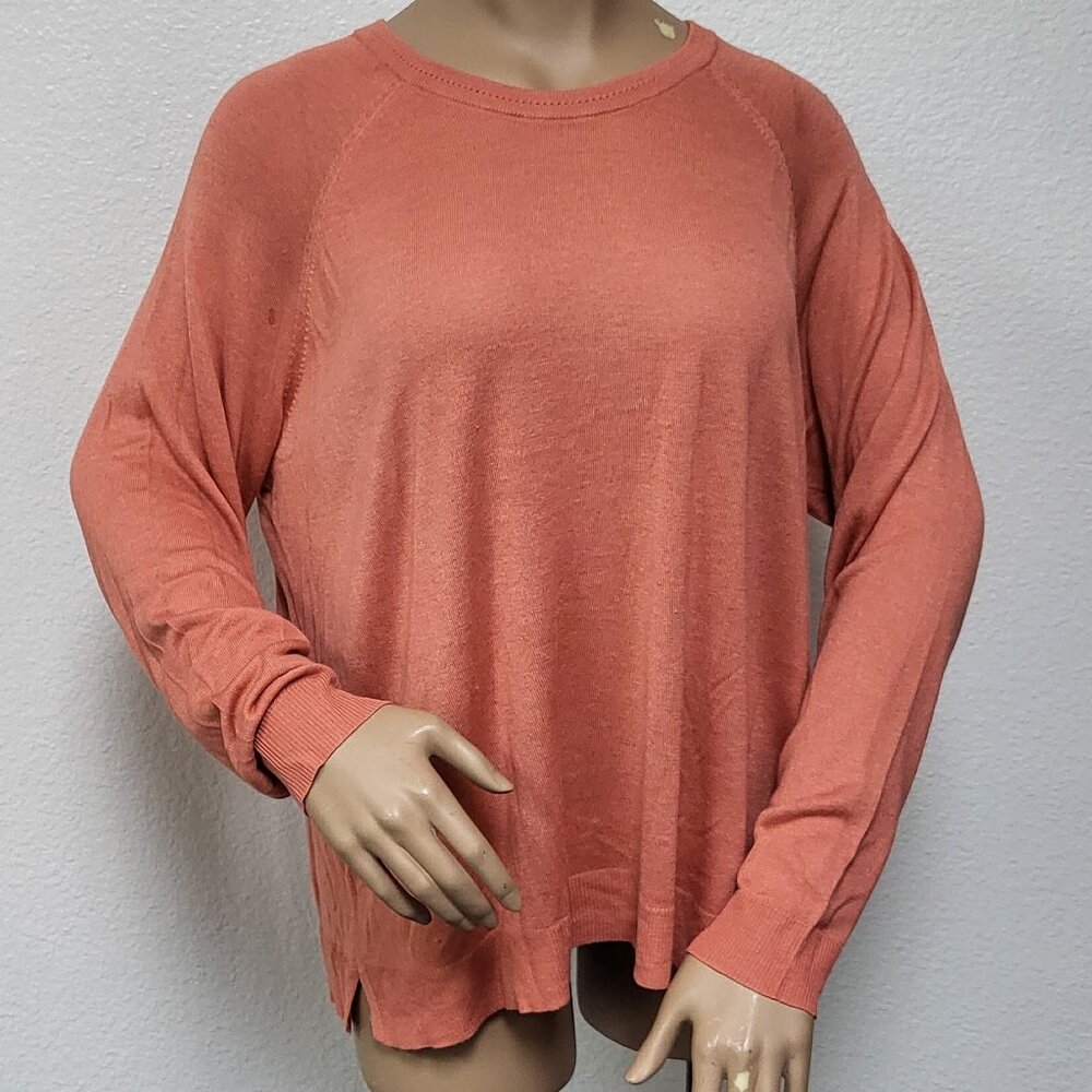 Torrid burnt orange long-sleeve lightweight sweater EUC size 2 or 2X